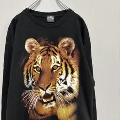 アニマルプリント タイガー ロングTシャツ XL MICHAEL