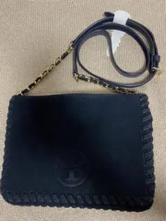 トリーバーチ　Tory Burch ショルダーバッグ　マリオン　スエード　紺