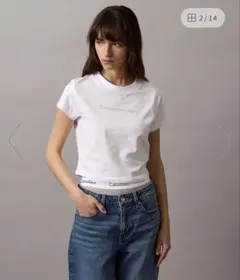 【Calvin Klein Jeans】Tシャツ ホワイト XS