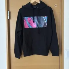 スウェットパーカー　メンズ　コットン　ブラック黒　未使用　サイズS