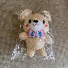 ☆未開封☆ チェッくま ミニぬいぐるみ　リボン付きベージュクマのぬいぐるみ