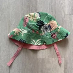 Patagonia 花柄 ピンク　リバーシブル子供用ハット