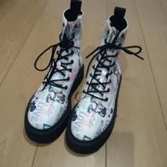 ZARA　ミッキーカラフルグラフィックブーツ サイズ37