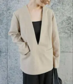 【美品】select MOCA by son ディープＶネックプルオーバー