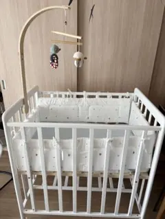 【美品】60×90cm ベビーベッド★おまけ6点付き！のサムネイル