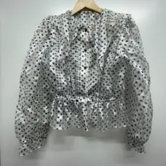 ★Takeo Nishida ドット柄 シアートップス J48のサムネイル