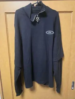 OY ハーフジップ スウェット ブラック
