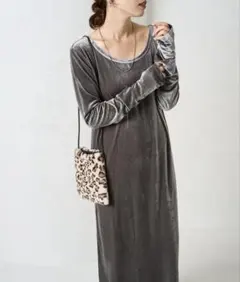 FREAK'S STORE/フリークスストア　ベロア　ロング ワンピース