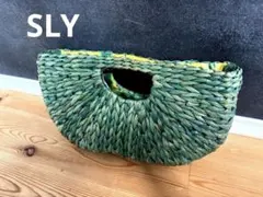 SLY ヴィンテージ風かごバッグ グリーンのサムネイル
