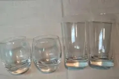 グラス　2種　各2