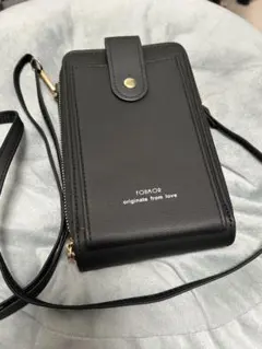 新品　ブラック スマホショルダーバッグ