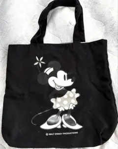 ミニーマウス トートバック　黒　ディズニーランド