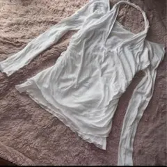 ZARA ホワイト 長袖 Tシャツ Mサイズ