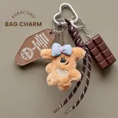 じゃらじゃらキーホルダー くま バッグチャーム パラコード 韓国 おしゃれ 新品