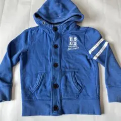 TOMMY HILFIGER青いフード付きパーカー104