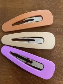 カラフルヘアピン3個セット☆9cm☆パッチンピン