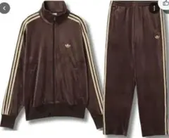 adidas ブラウン トラックスーツ 2XL　美品‼️