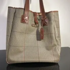 希少・日本製】ポロカントリー 2WAY ボストンバッグ 千鳥格子柄 エース