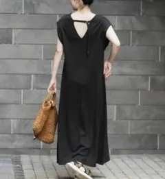 新品タグ付き☆ビアズリー リネンレーヨン テントワンピ サイズ0
