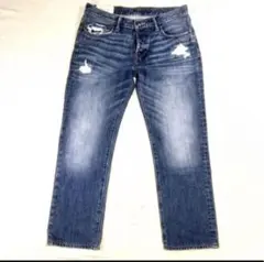 A&F ★ アバクロ★ダメージ加工デニム★ストレートタイプ★32インチ