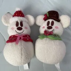 Disney Resort 2015スノーマン ぬいぐるみバッジ 2点セットのサムネイル