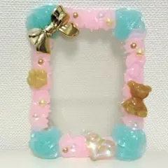 ホイップデコ 硬質カードケース トレカケース ピンク　リボン
