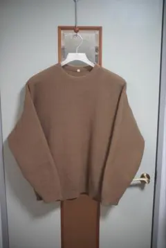 し*ご様 MUJI Labo 再生ポリエステル畦編みクルーネックセーター