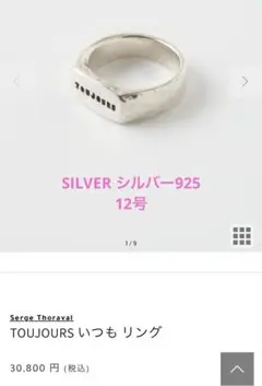 2025年最新】SERGE THORAVAL 号数：12号 リング・指輪の人気