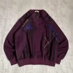 90's vintage レトロ アートニット アメカジ シティーボーイ 古着