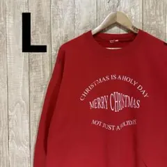 ヴィンテージ　古着　スウェット　トレーナー　アメカジ　クリスマス　汚れ有り