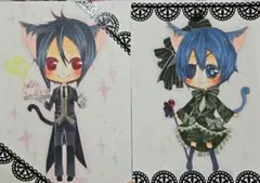 【希少・現品のみ】黒執事　セバスチャン&シエル　イラスト