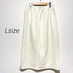HK WORKS LONDON ストレッチ ナロースカート L 白 スリット