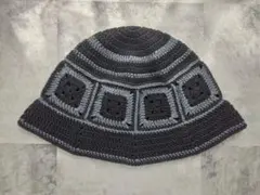 クラッシャーハット　クロシェハット　ハンドメイド