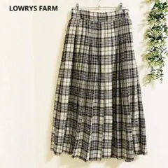 ローリーズファーム　プリーツスカート　F チェック柄 ロング丈　ガーリー　可愛い