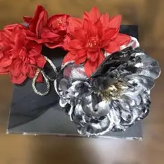 髪飾り　成人式　七五三　結婚式　卒業式　振袖　和装　赤　緑　白