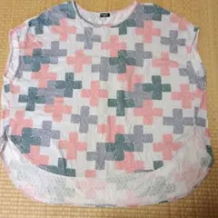 marble SUD クロス柄 半袖カットソーのサムネイル
