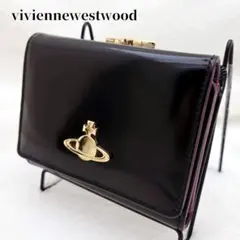 Vivienne Westwood がま口 財布 三折 バイカラー イタリア製