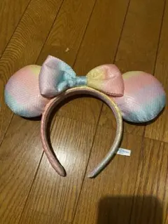 ミニーマウス風パステルカチューシャ