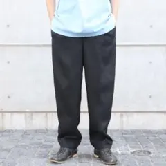 完売】 relume別注 ディッキーズ ピンタック ワイドスラックス M 黒