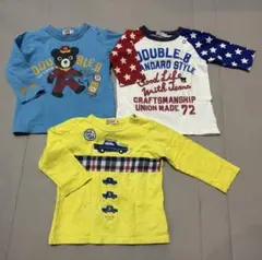 ミキハウス 90サイズ Tシャツ3点セット