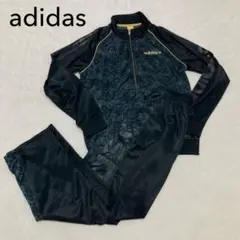 adidas NEO Mサイズ セットアップ　メンズ　ジャージ　ラメ　黒