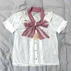 lilLilly リメイクシャツ 赤 フリル付き サッカーシャツ 9 lilLilly リメイクシャツ 赤 フリル付き サッカーシャツ 9 - メルカリ