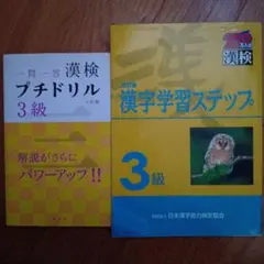 漢検 プチドリル 3級 & 漢字学習ステップ 3級