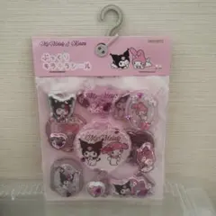 ぷっくりキラキラシール　マイメロディ＆クロミ　リボン　【正規品】サンスター文具