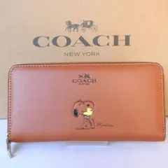 COACH 長財布 F53773 スヌーピー 白 レザー - メルカリ