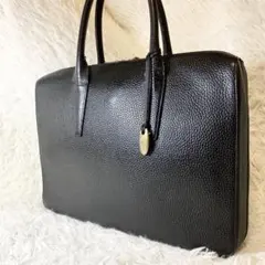 極美品 TOFF&LOADSTONE スリム ブリーフ レザー シボ A4収納可のサムネイル