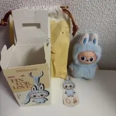 新品☆イニシャルラブブ　D 水色PIN FOR LOVE