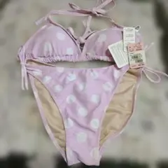ピンク系 水玉 セパレートビキニ水着 11Lサイズ新品わけあり