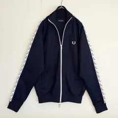 【希少★人気アームロゴ★未使用ほぼ新品に近い】フレッドペリー紺トラックジャケット
