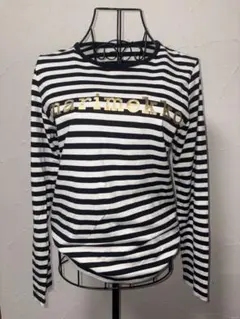 マリメッコ marimekko タサライタ ボーダー ロゴ S カットソーのサムネイル